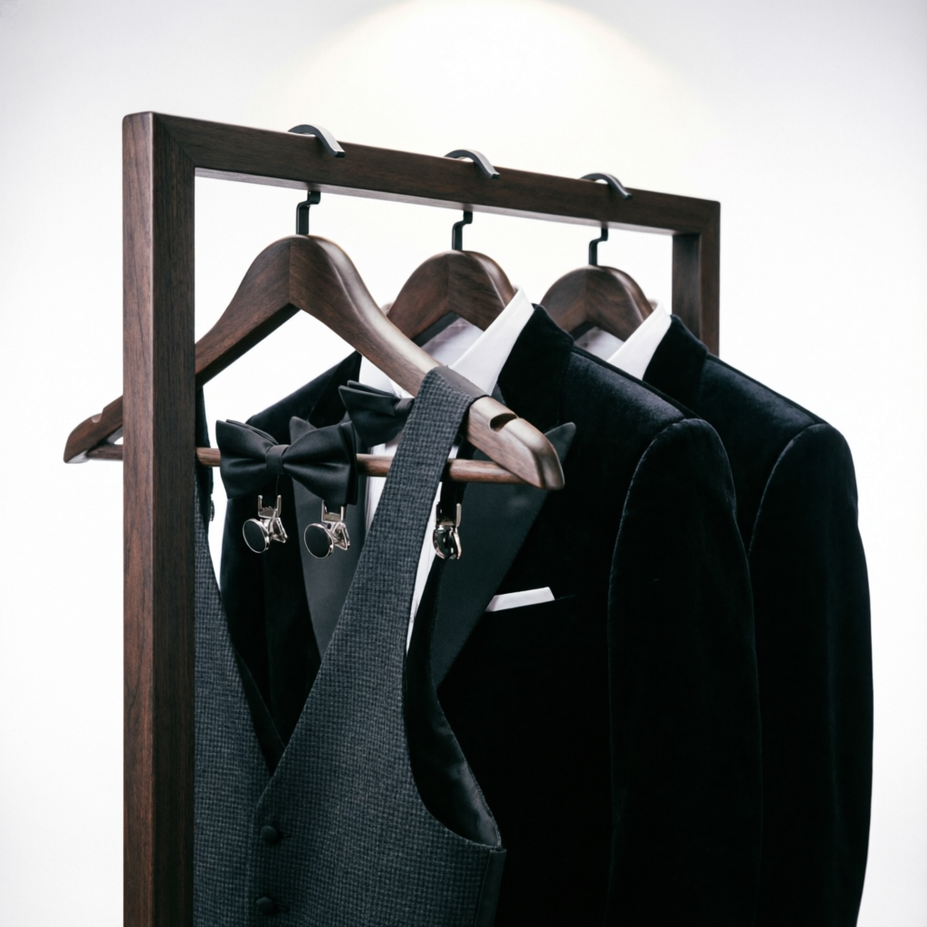 Modern formalwear selection
